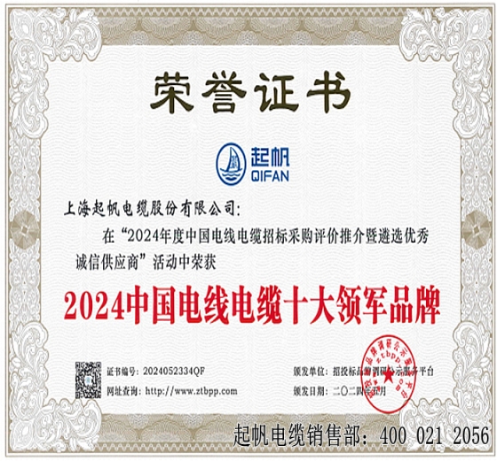 2024中国电线电缆十大领军品牌~必威betway中文版官网入口